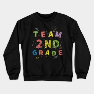 Team 2st Grade First Day of School Crewneck Sweatshirt